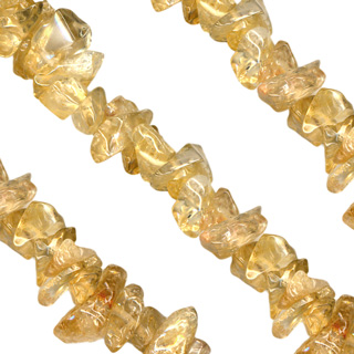 31-32'' Citrine Chip Beads Necklace