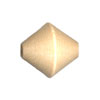 18mm Bicone Wooden Beads: Natural