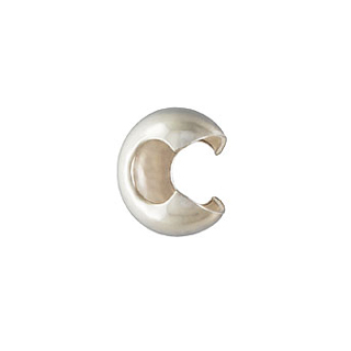 3mm Crimp Cover Sterling Silver