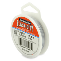 0.8mm Elasticity Satin Silver -25m