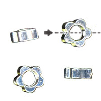 7.5x3mm Flower Bead Frame Bead SP
