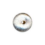 Brushed Metal Bead 12mm Rondelle SP