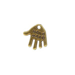 11mm Vintage Hande made Charm Ant.Gold