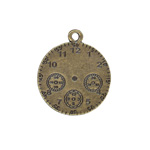 25mm Watchface Pendant ANT.GOLD
