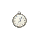20mm Vinatge Watchface Pend. ANT.SILV