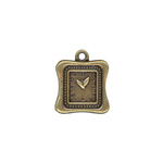 16x20mm Rect.Watchface Charm ANT.GOLD