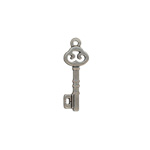 22mm Vintage Key Charm ANT.SILV