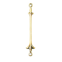 5x27mm Fleur De Lis Connector Ant.GOLD