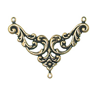 38x29mm Lydia Connector Ant.GOLD