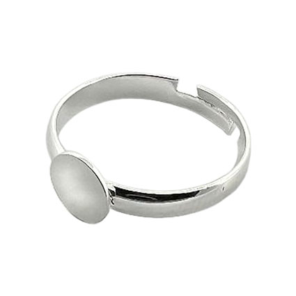 7mm Flat Pad Ring (Child) Silver Plated