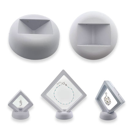 Floating Frame Stand White