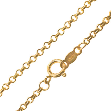 18"Medium Light Belcher Chain Gold Filled