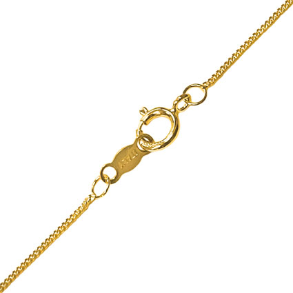 18"Fine Curb (0.9mm) Chain Gold Filled