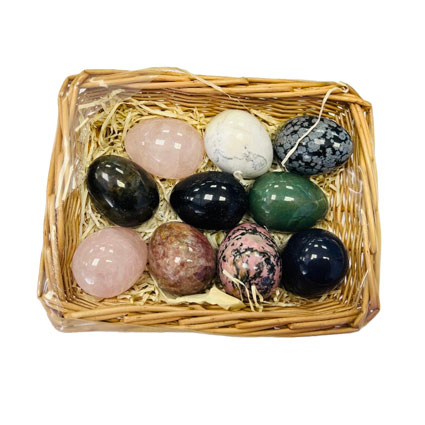 30x50mm Mixed Gemstone Eggs - 10pcs