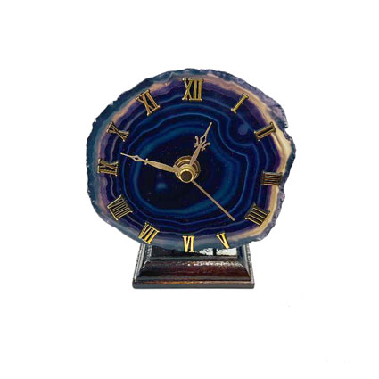 100mm Agate Clock (Purple)