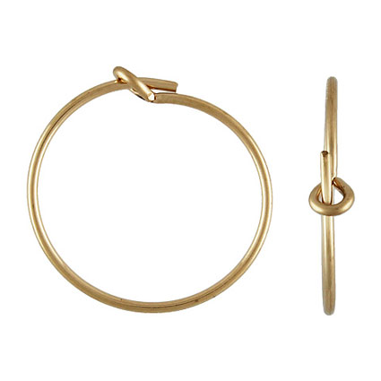 15mm Beading Hoop (0.7mm) Gold Filled