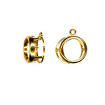 Goldfilled 6mm Bezelite Pendant