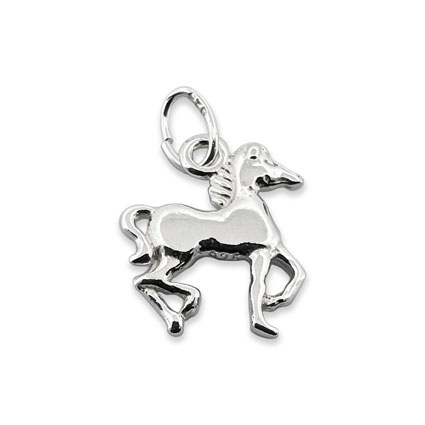 14mm Horse Charm Sterling Silver