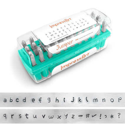ImpressArt Juniper Lowercase Stamp Set 3mm