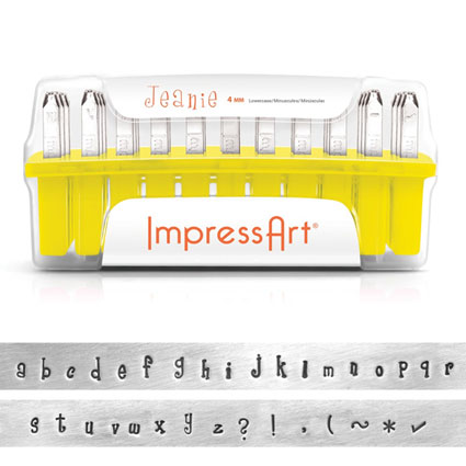 ImpressArt Jeanie Lowercase Stamp Set 4mm