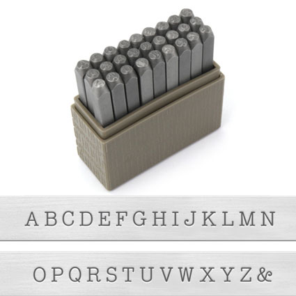ImpressArt Basic Typrwriter Uppercase Stamp Set 3mm