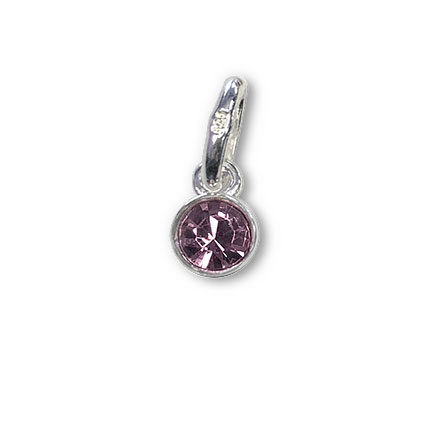 4mm Birthstone Bezel Charm STS-Alexandrite/June