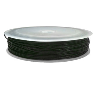 0.5mm Korea Wax Cord: Black -25m Roll