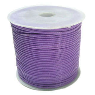 1.0mm Korea Wax Cord: Lilac -25m Roll