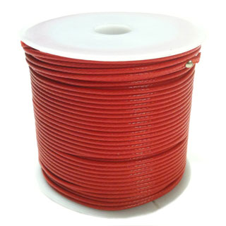 1.0mm Korea Wax Cord: Red -25m Roll