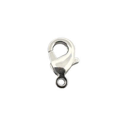 Large Trigger Clasp Silver Plated