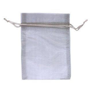 11x15cm Organza Bag Silver