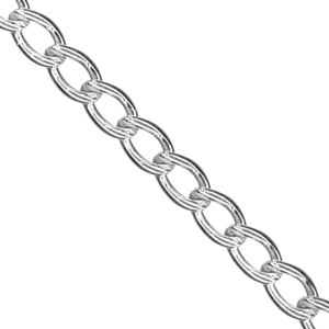 Medium Light Curb Chain Silver Plated