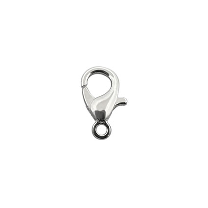 Medium Trigger Clasp Silver Plated