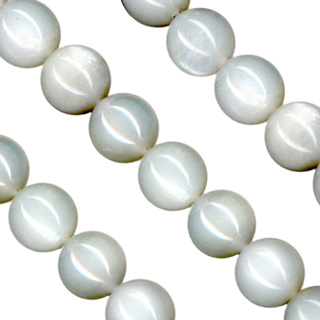 Moonstone (Grey) Beads String 8mm Round -16
