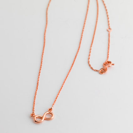 St Silver Rose Gold Plated 16