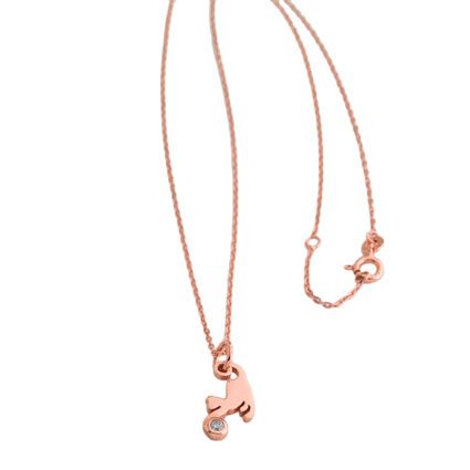 St Silver Rose Gold Plated 16