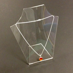 Acrylic 20cm Neck Display Curved Front