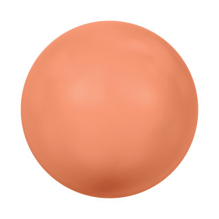 6mm Swarovski Crystal Pearls : Coral