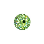 10mm Shamballa bead w/Czech crystal: Peridot