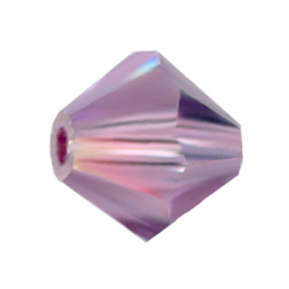 Preciosa 4mm Czech Crystal Bicone Beads: L Amethyst