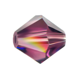 Preciosa 4mm Czech Crystal Bicone Beads Amethyst
