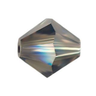 Preciosa 4mm Czech Crystal Bicone Beads: Black Diamond