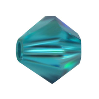 Preciosa 6mm Czech Crystal Bicone Beads Blue Zircon