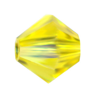 Preciosa 4mm Czech Crystal Bicone Beads: Citrine