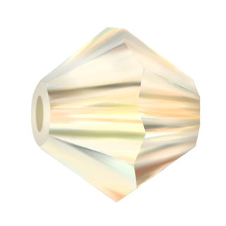 Preciosa 6mm Czech Crystal Bicone Beads: Crystal Honey