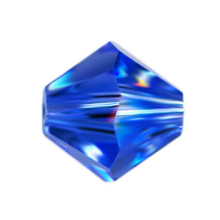Preciosa 4mm Czech Crystal Bicone Beads Sapphire