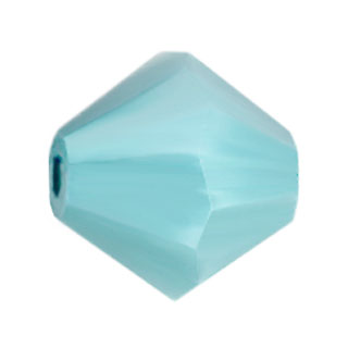 Preciosa 6mm Czech Crystal Bicone Beads: Turquoise