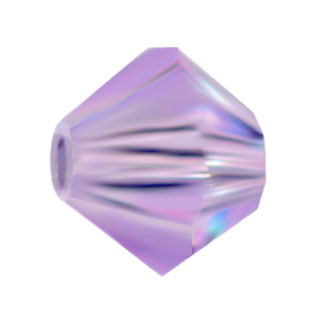 Preciosa 6mm Czech Crystal Bicone Beads: Violet