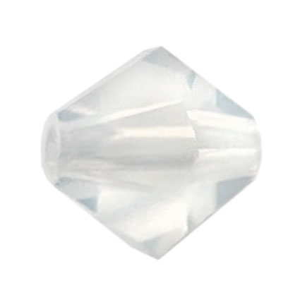 Preciosa 6mm Czech Crystal Bicone Beads White Opal