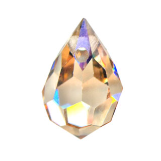 Preciosa 10x6mm Czech Crystal Drops: Crystal Honey